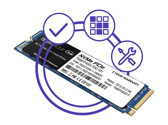 Team Group MP34 M.2 2280 4TB PCIe 3.0 x4 with NVMe 1.3 3D NAND